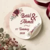 Gül Temalı Nişan Kına Sticker